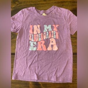 ‘In My Kindergarten Era’ Purple T Shirt size S 6-8
